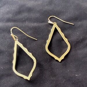 Kendra Scott Gold Open Frame Earrings